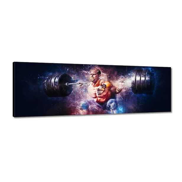 Obrazy 120x40 Zvedání závaží Síla