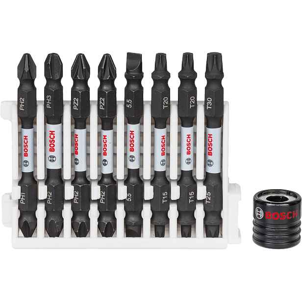 Sada oboustranných bitů Bosch Impact Control 9ks