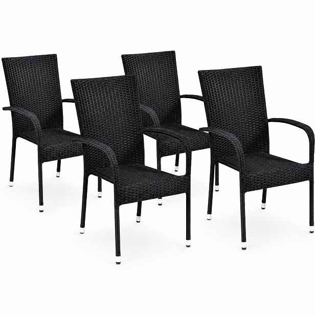 Set zahradních ratanových křesel Paris, 4 ks, 4 křesla