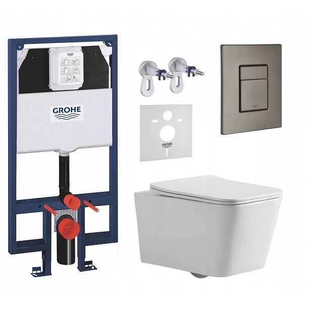 7v1 Sada Wc, Stelaz Grohe Slim Wc Mísa Imprese Tornado Tlačítko