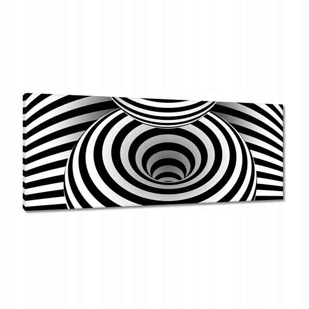 Obrazy 100x40 Abstrackja černobílá