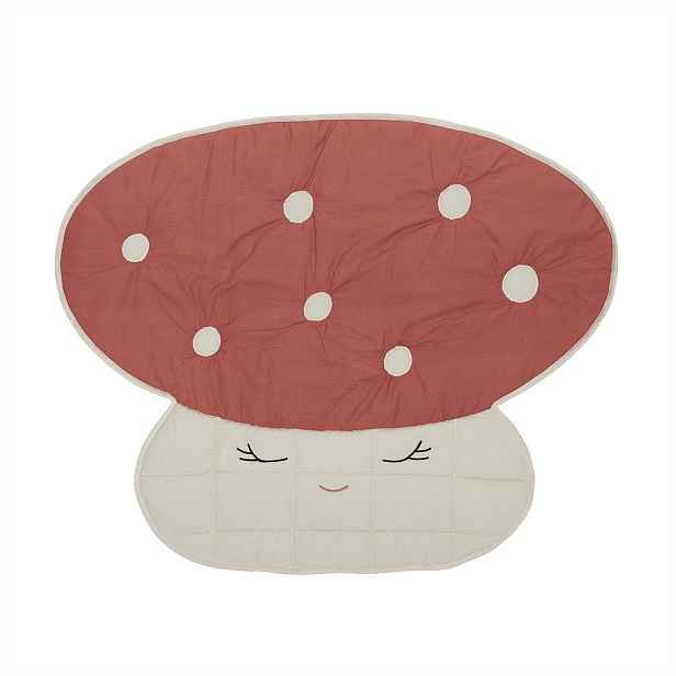 Červená dětská hrací podložka 120x98 cm Mushroom – OYOY Mini