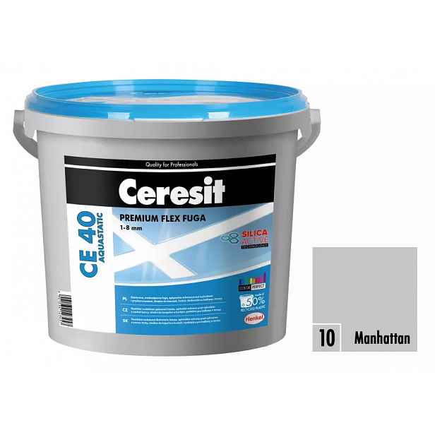 Spárovací hmota Ceresit CE 40 Aquastatic 5 kg manhattan