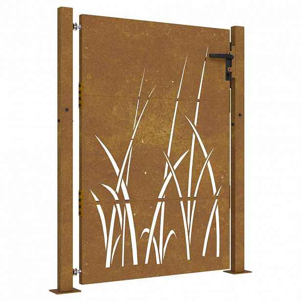 vidaXL Zahradní brána 100 x 150 cm Práškově lakovaná ocel Zamykatelné