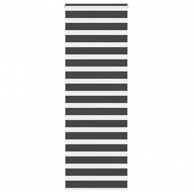 vidaXL Zebra roleta černá 85x200 cm šířka látky 80,9 cm polyester