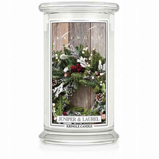 Juniper & Laurel Kringle Candle velká svíčka se dvěma knoty (624 g)