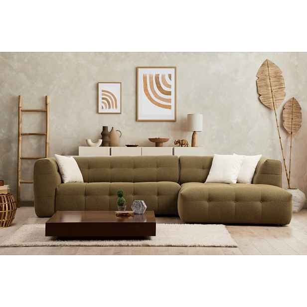 Rohová sedací souprava Cady 3 Seater Right - Khaki
