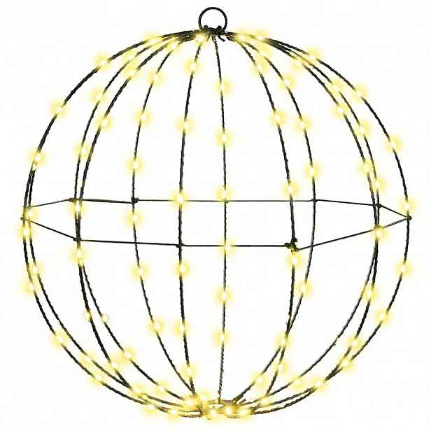 vidaXL Koule Teplá bílá 40 x 40 x 42 cm Kov 120 LED