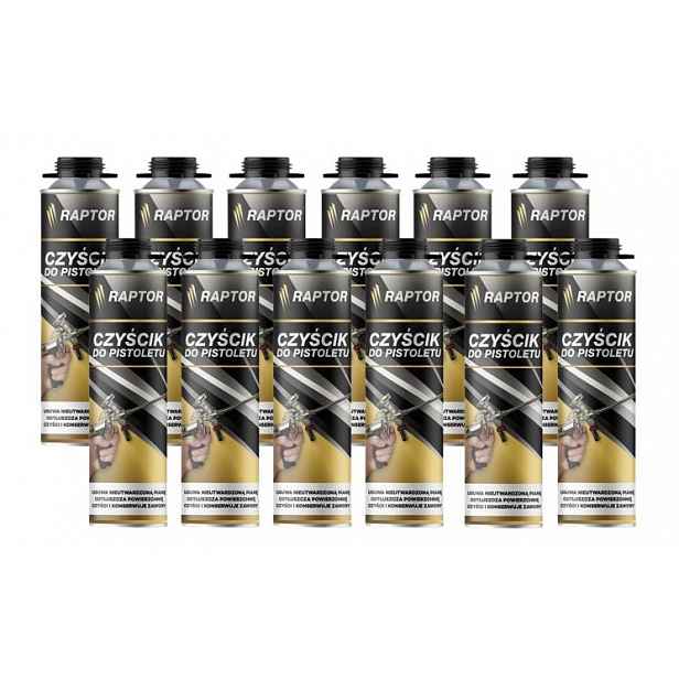12 x Čistič pěnové pistole s montážním lepidlem na pěnové lepidlo 500 ml