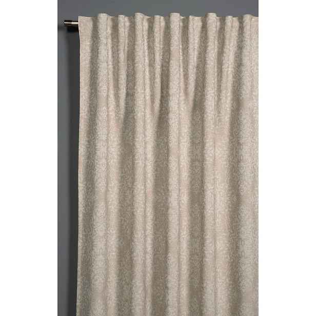 Béžový zatemňovací/termo závěs z žakáru 140x245 cm Ornament – Sehlbach