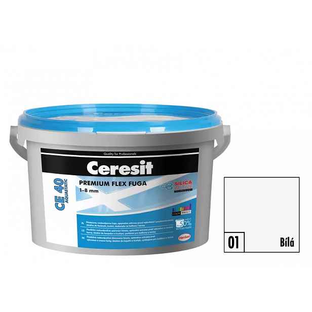 Spárovací hmota Ceresit CE 40 Aquastatic 2 kg bílá