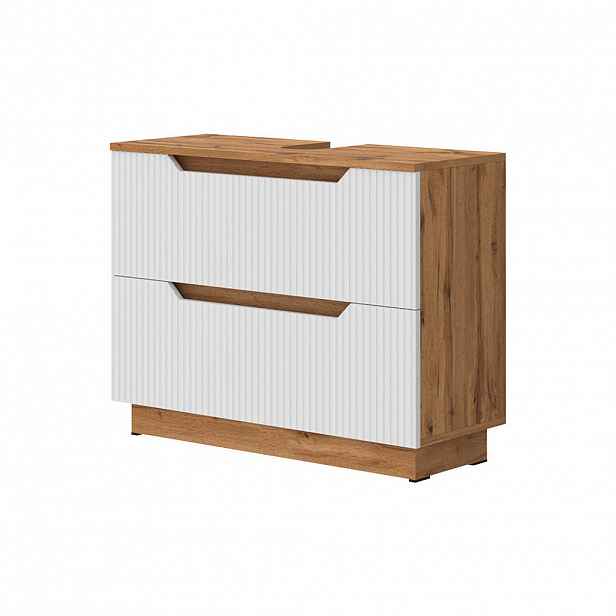 Vicco DOLNÍ SKŘÍŇKA POD DŘEZ Lotta Bílá 79.6 x 62.5 cm se 2 zásuvkami