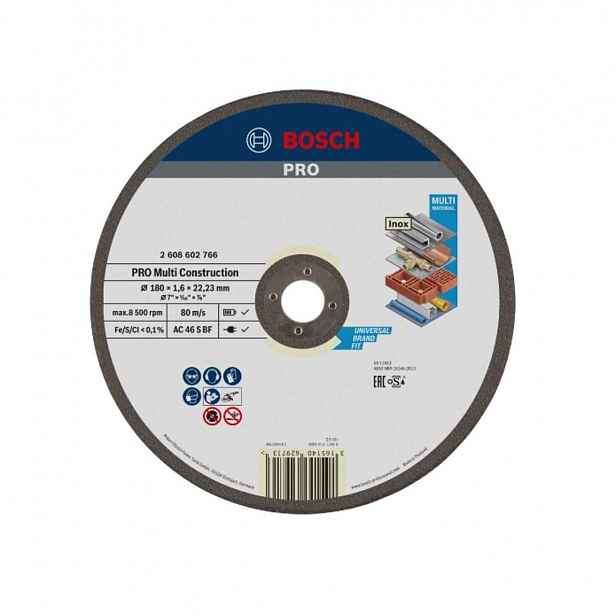 Bosch - Řezný kotouč na stavební materiály 180x22,23 mm 2608602766