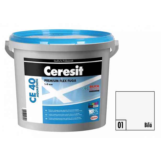 Spárovací hmota Ceresit CE 40 Aquastatic 5 kg bílá