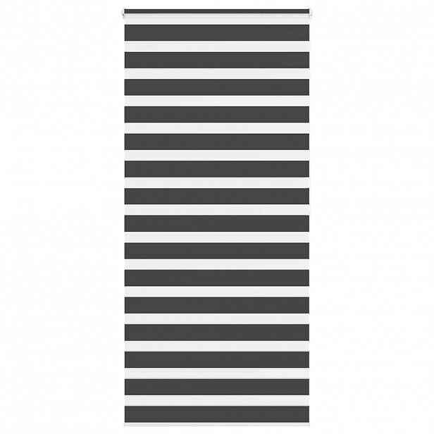 vidaXL Zebra roleta černá 100x200 cm šířka látky 95,9 cm polyester