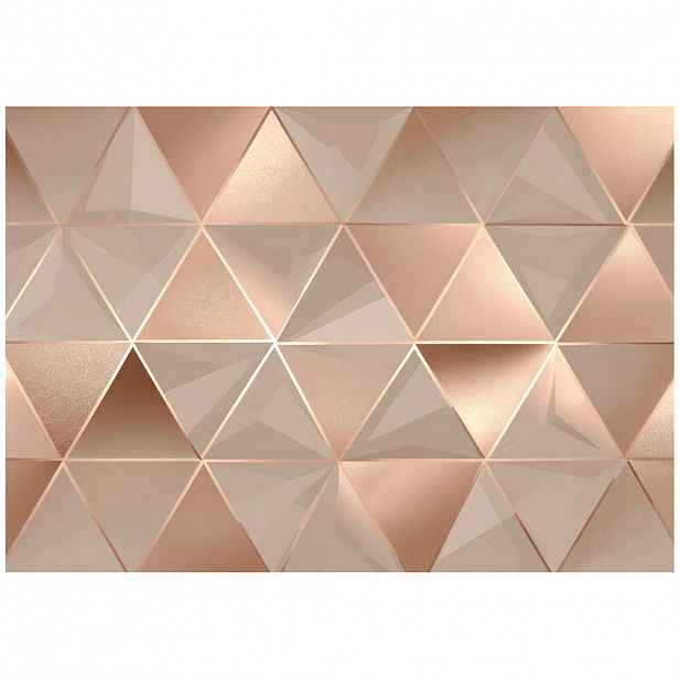 Wallarena ABSTRAKTNÍ geometrická fototapeta béžová 250x175 cm