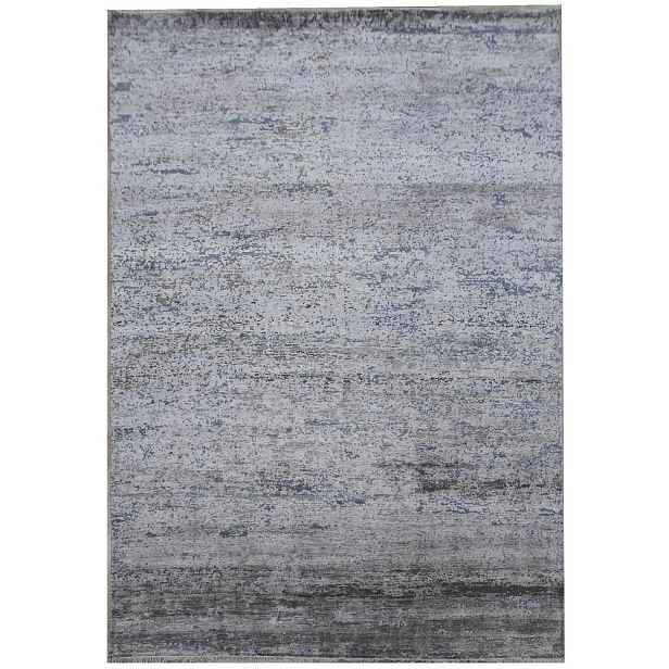 Ručně vázaný kusový koberec Diamond DC-KM Glacier mix, 180x275, modrá, kancelář, Diamond Carpets India