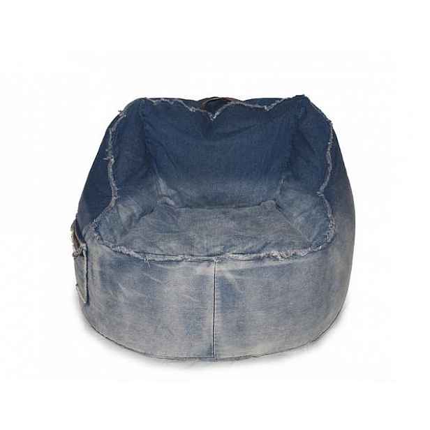 Sedací vak Jeans Chair blue