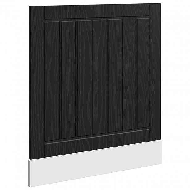 vidaXL Krycí deska myčky na nádobí LUCCA Černý dub 60 x 1,5 x 57 cm