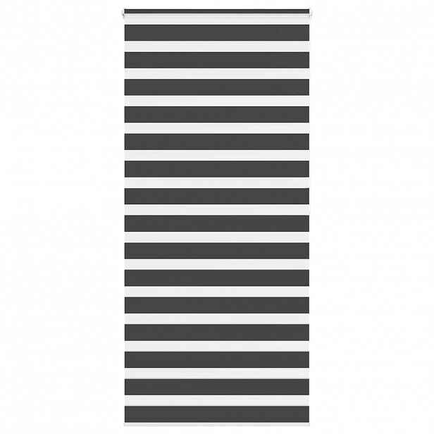 vidaXL Zebra roleta černá 105x200 cm šířka látky 100,9 cm polyester