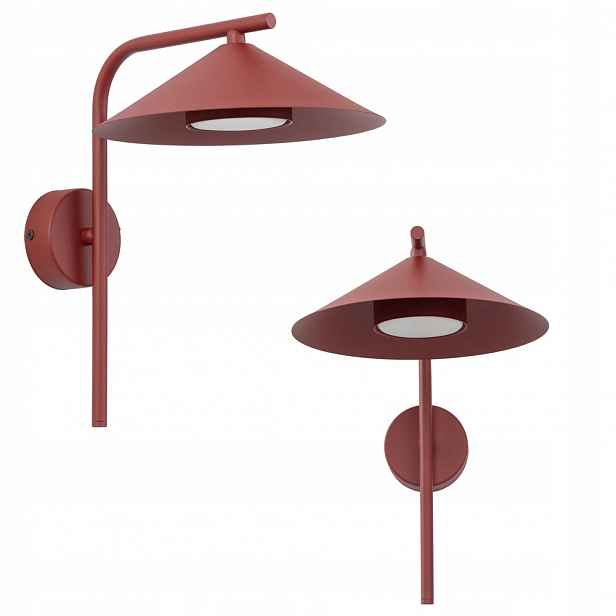 Červené nástěnné svítidlo Lume 1xGX53 s kuželovým stínidlem Tk Lighting