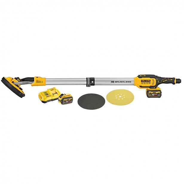 DeWALT - 18V AKU bruska na sádrokarton 225 mm, 2x aku 6,0 Ah FLEXVOLT, nabíječka DCE800T2