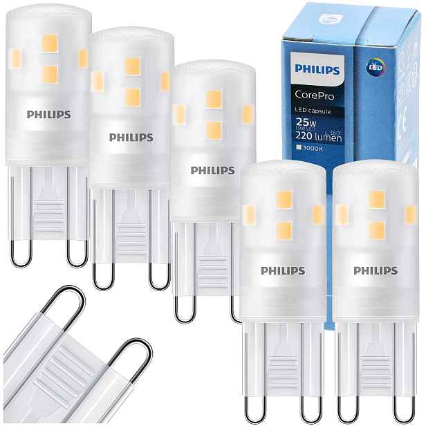 Philips Led žárovka G9 1,9W 25W 220lm 115lm/W 3000K EyeComfort CorePro 5x