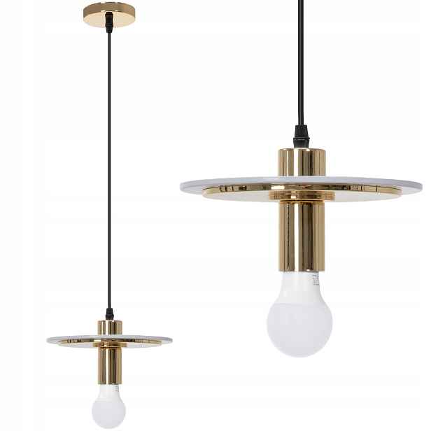 Závěsná Lampa Moderní Bez Stínidla Zlatá