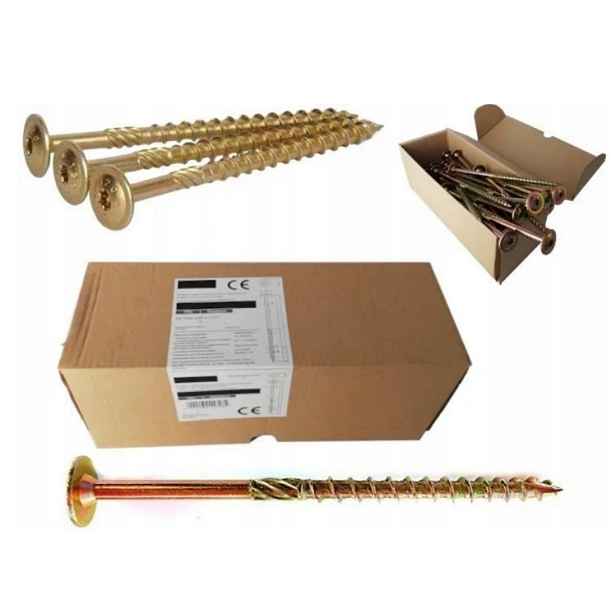 Tesařské Vruty Do Dřeva 8x400 Kotouč Torx 50 Ks WCT-08400 Azmet