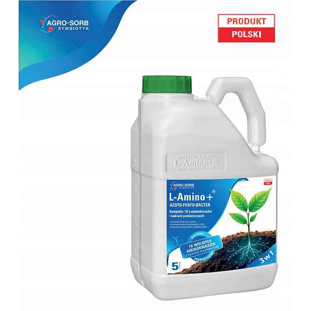 Agro-sorb L-Amino+ Azoto-fosfo-bacter 5L Půdní A Listové Hnojivo