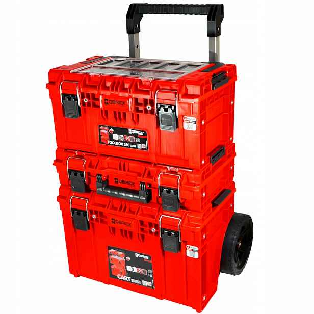Nástrojový box na kolečkách Qbrick System Prime Set 2 Red