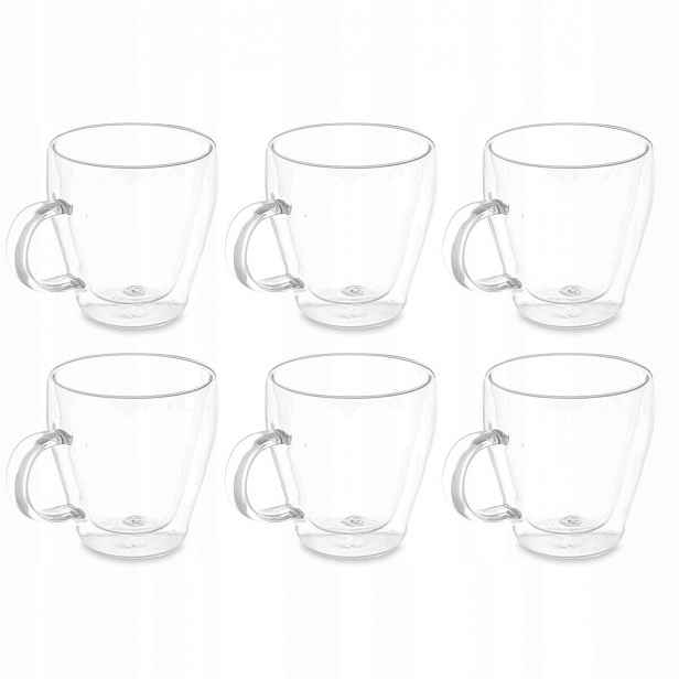 Sada Hrnků S Dvojitým Dnem A Stěnami, 6 Kusů, 270 ML