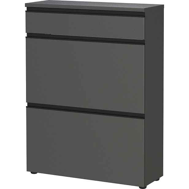 Antracitový botník 80x107x29 cm Baldone – Germania