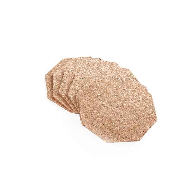 PROHOME - Podložka korek 15cm osmihran sada 6ks