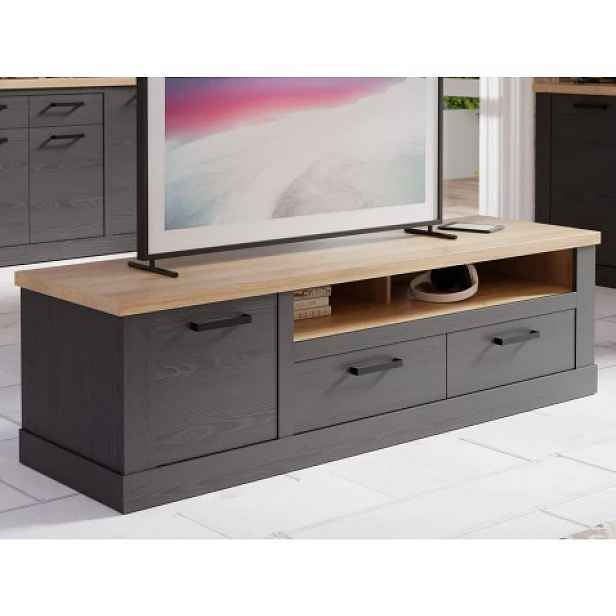 TV skříňka Duro 179 cm, dub riviera/dub cabezone