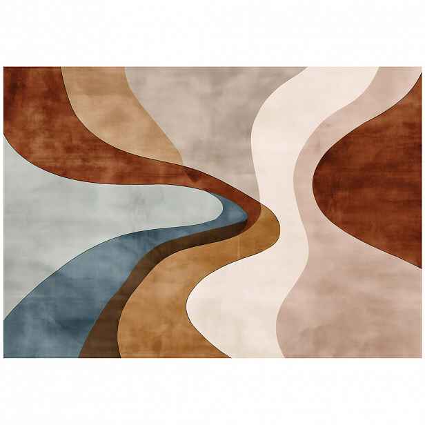 Wallarena FOTOTAPETA Art Deco Abstraktní Hnědá 400x280 cm