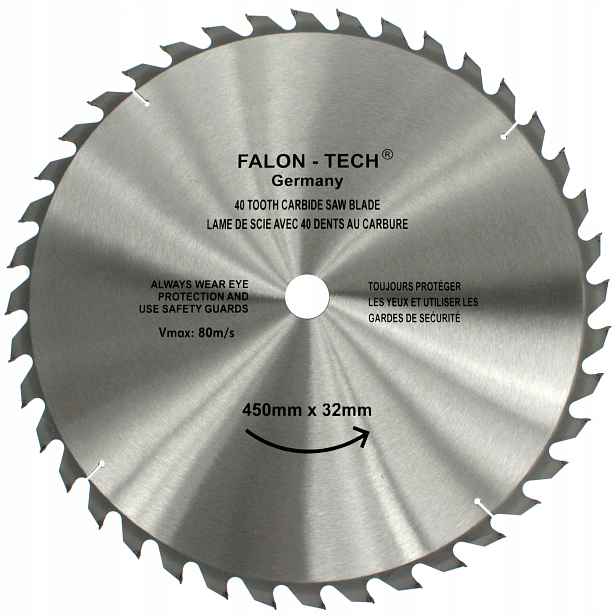 Kotouč Na Dřevo 450x32/25.4 mm 60T Zubů Widiowa Widia