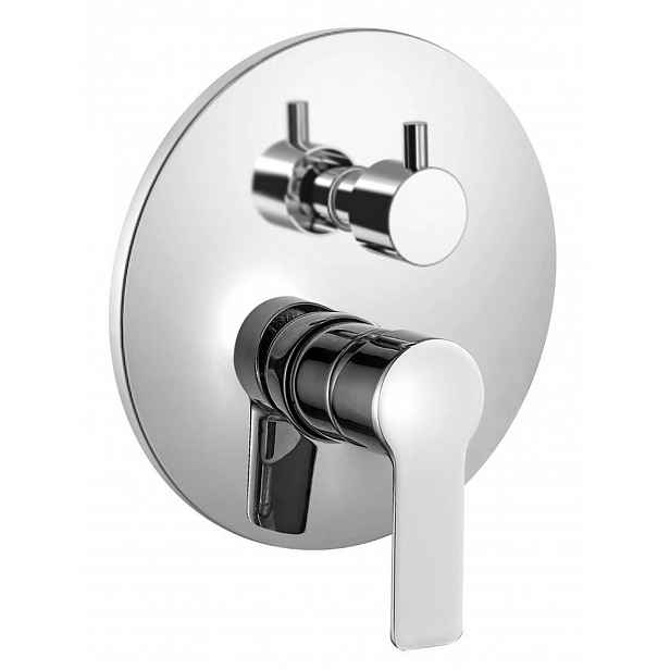 Bruckner Baron - Baterie pod omítku, pro 2 spotřebiče, chrom 612.042.1