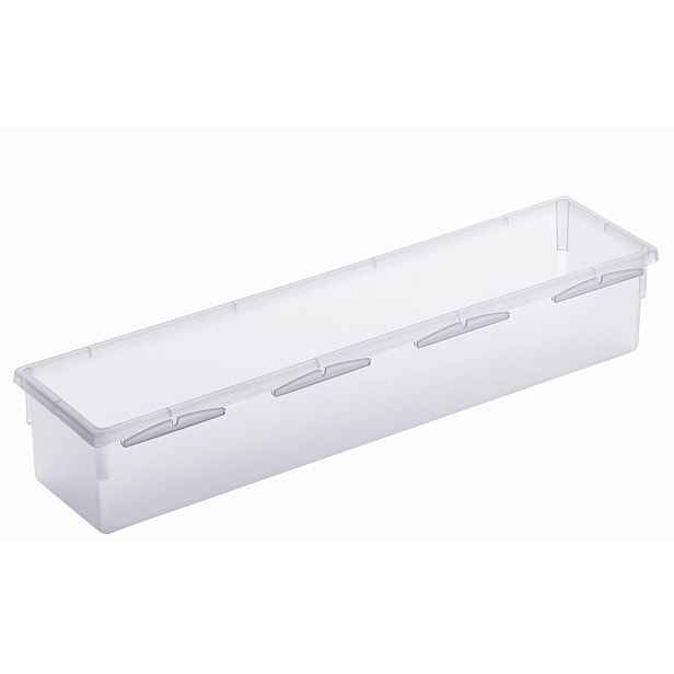 Organizér do šuplíku kuchyně i koupelny, příborník Rotho BASIC, mléčná (38x8)