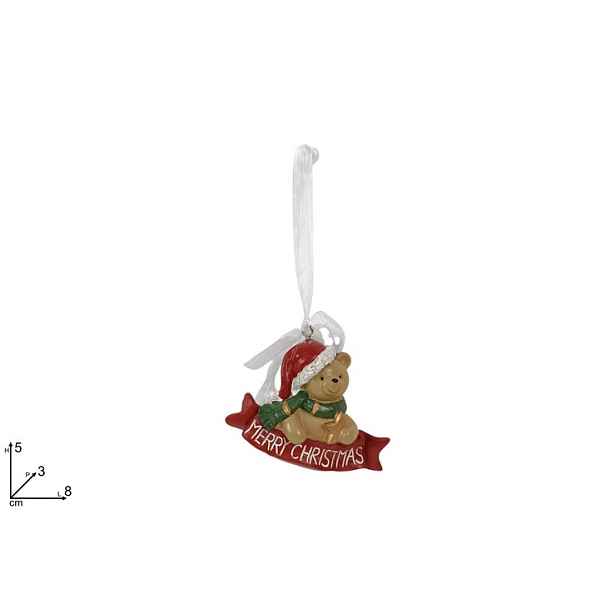PROHOME - Medvídek závěsný Merry Xmas