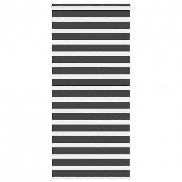 vidaXL Zebra roleta černá 115x200 cm šířka látky 110,9 cm polyester