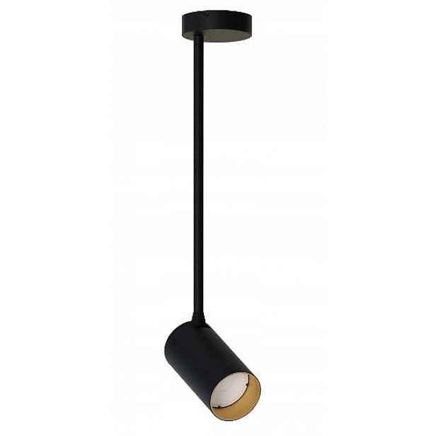 Závěsné stropní svítidlo Led, černá, zlatá, do ložnice pokoje Mono Long M