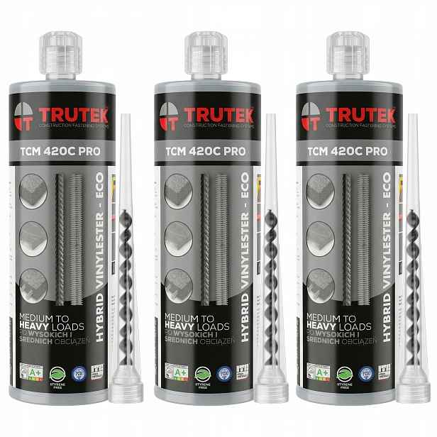 Chemická Kotva Na Betonu Železobeton Tcm 420C Pro 420 ml míchačka součástí balení