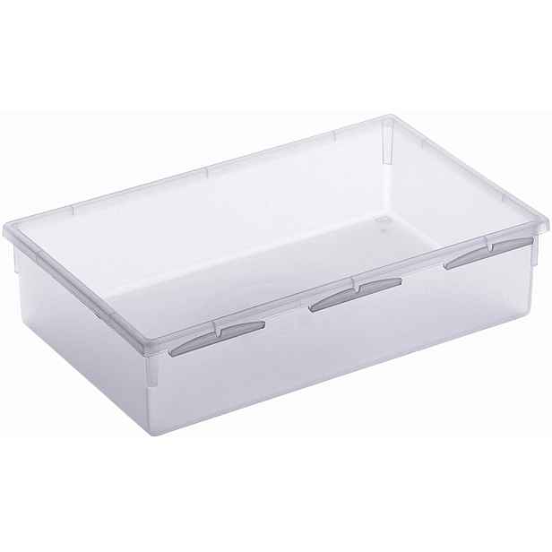 Organizér do šuplíku kuchyně i koupelny, příborník Rotho BASIC, mléčná (23x15)