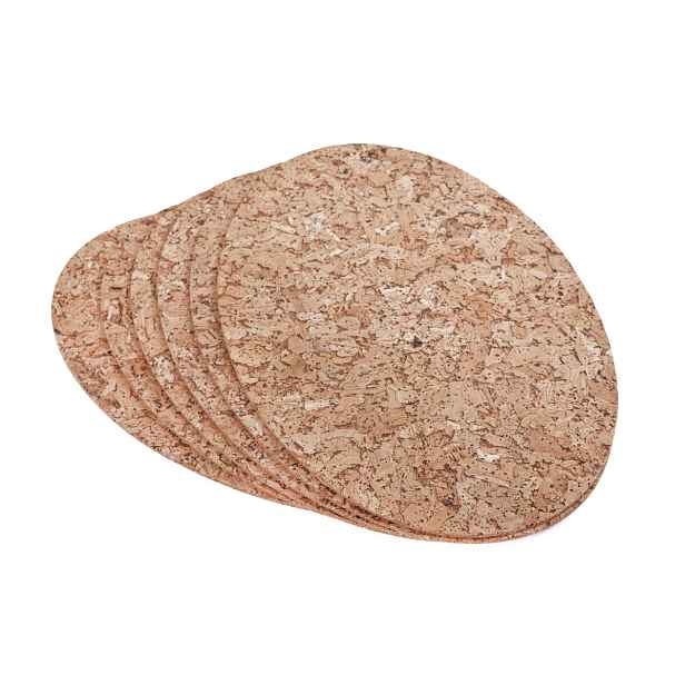 PROHOME - Podložka korek 38,5x25cm elipsa sada 6ks
