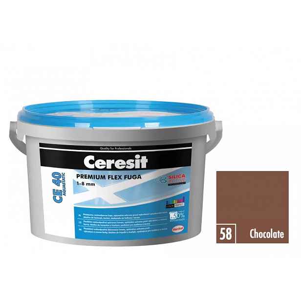 Spárovací hmota Ceresit CE 40 Aquastatic 2 kg chocolate