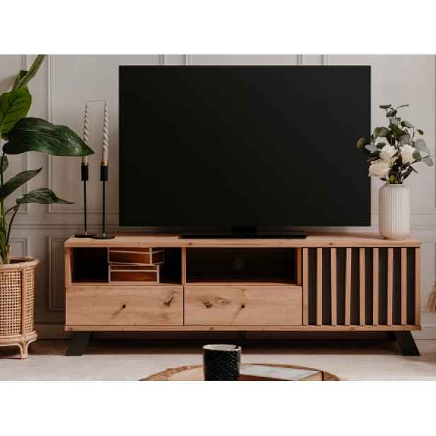 TV skříňka Merida, dub artisan/antracit