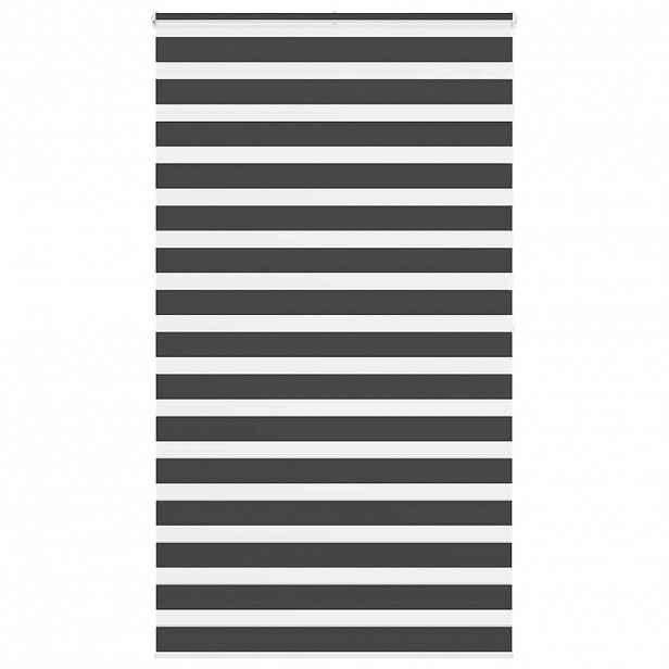 vidaXL Zebra roleta černá 120x200 cm šířka látky 115,9 cm polyester