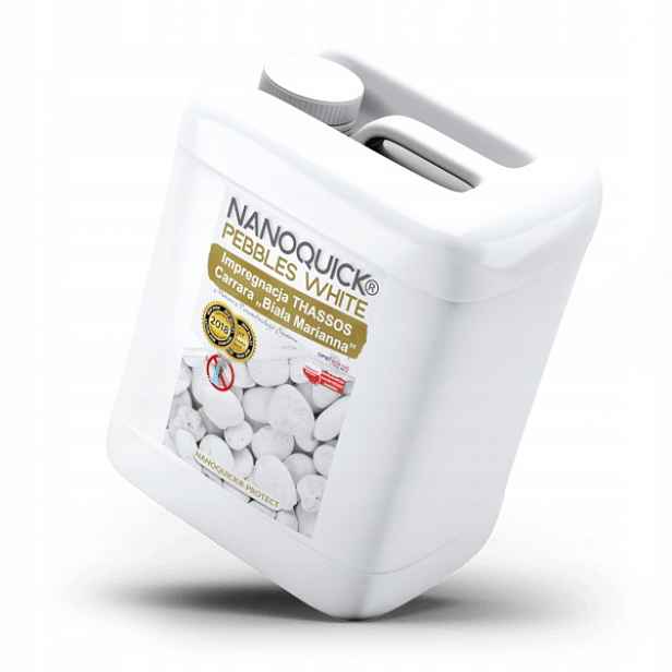 Impregnát na kameny Thassos Carrara Bílá Marianna Nanoquick Pebbles White