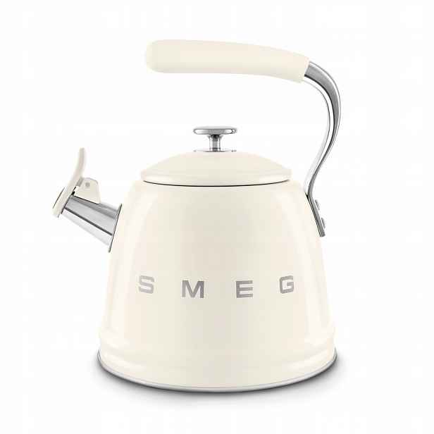 Konvice tradiční s píšťalkou Smeg WKF01CR krémová